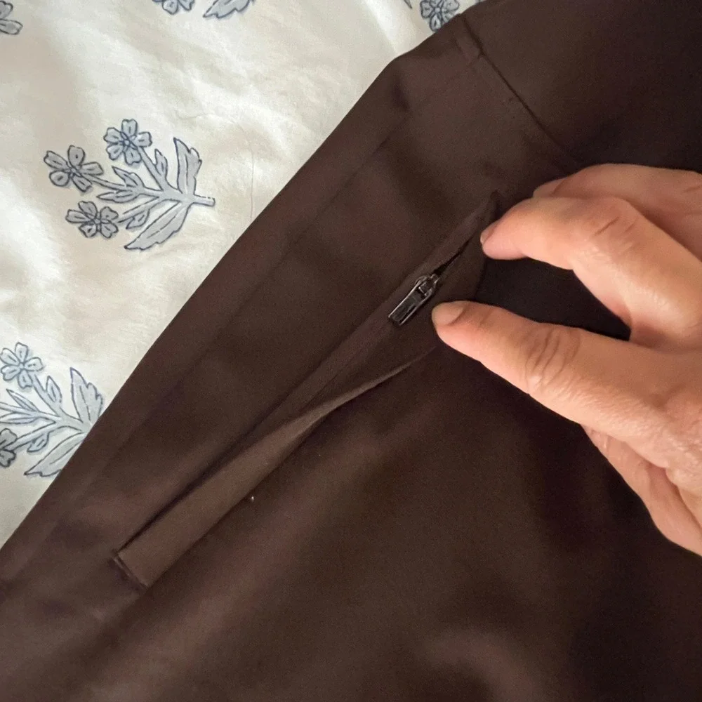 Athleta Endless High Rise Pant Woodland Brown Tapered Stretch Trouser 8 533636 - Picture 5 of 12